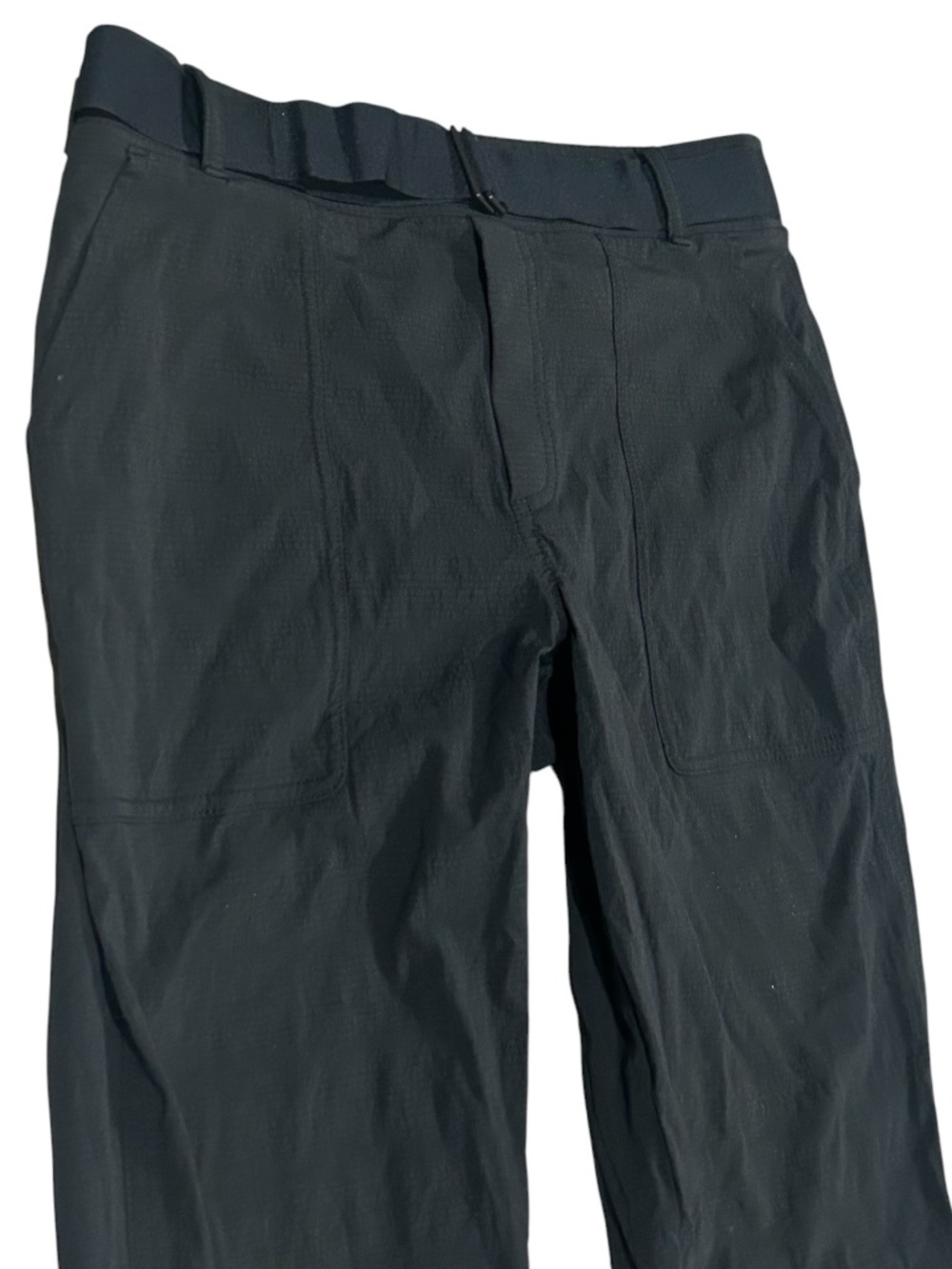 Athleta Trekkie Utility Cargo Belted Black Pants For Travel Or Hiking Size 8 - Picture 5 of 16